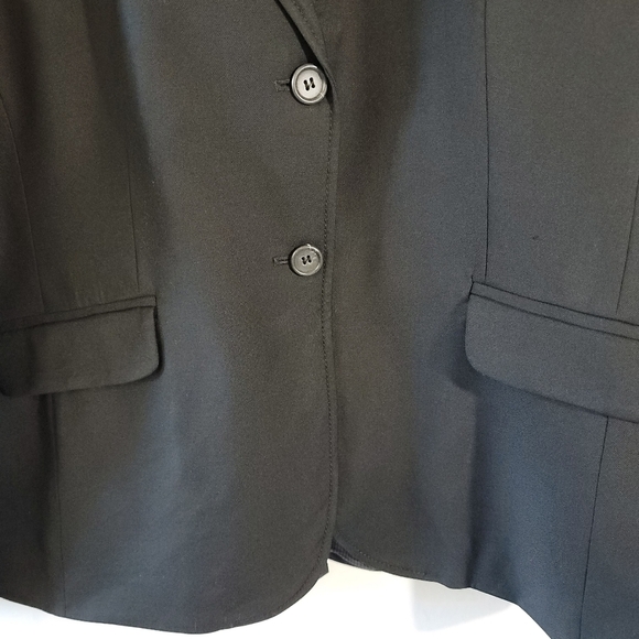 J. Crew Italian Wool Single Breasted Blazer Sz 12 Navy Blue Corporate Office - Picture 4 of 11